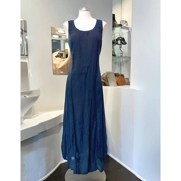 NEW EUROPEAN CULTURE sleeveless dress in navy